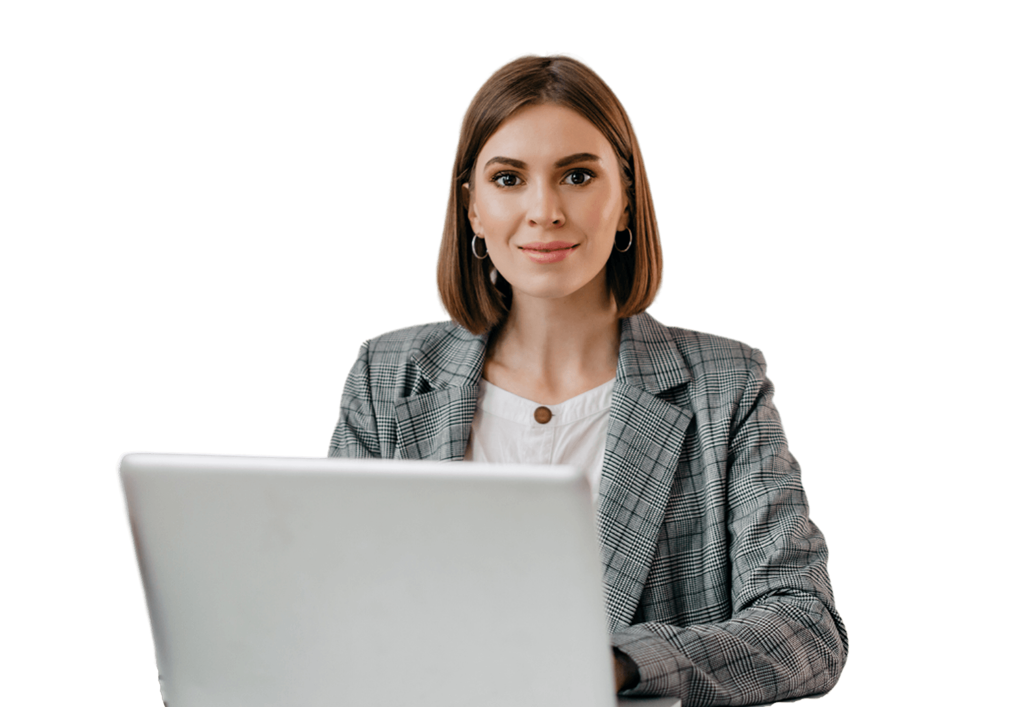 Professional with laptop