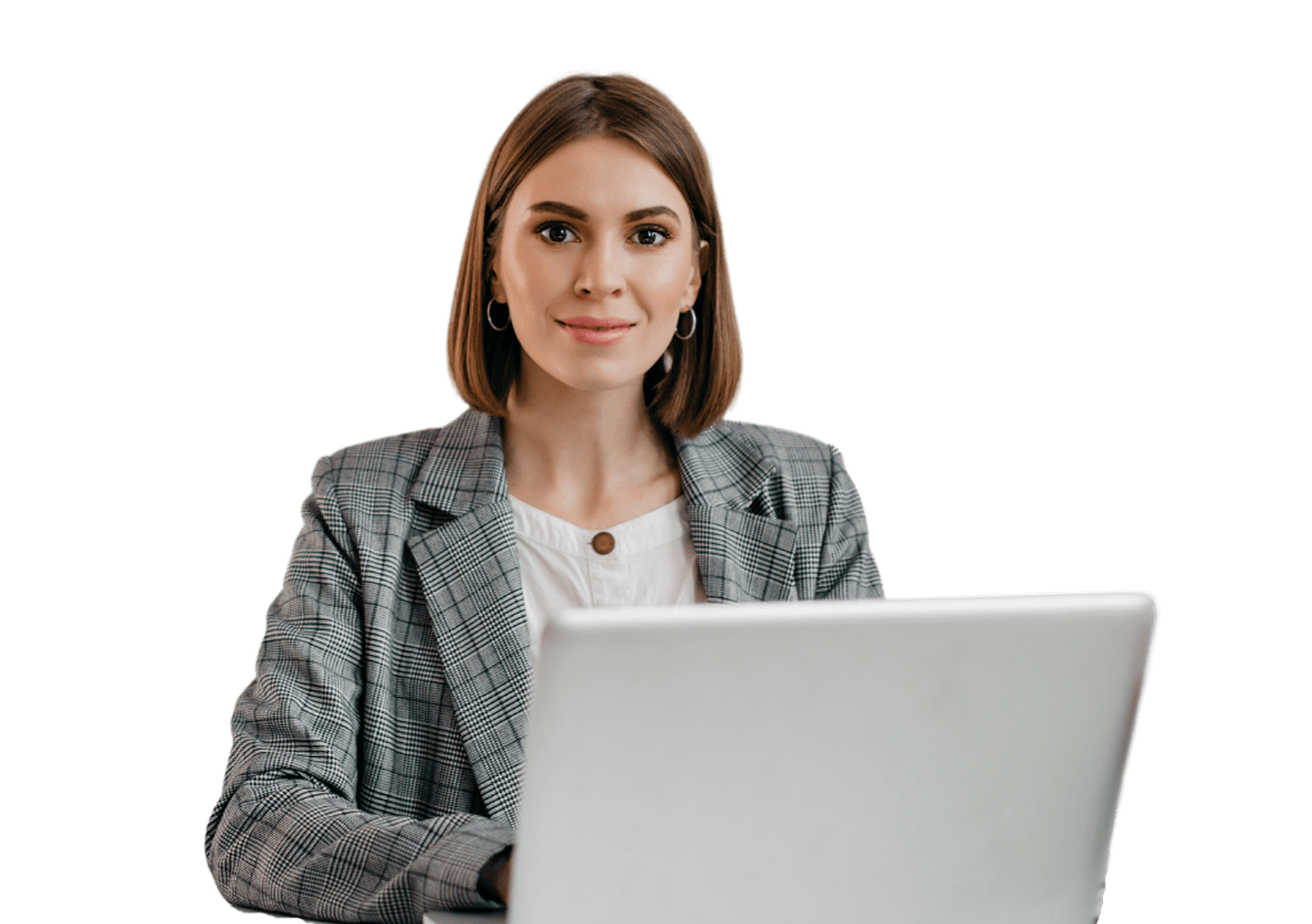 Professional with laptop