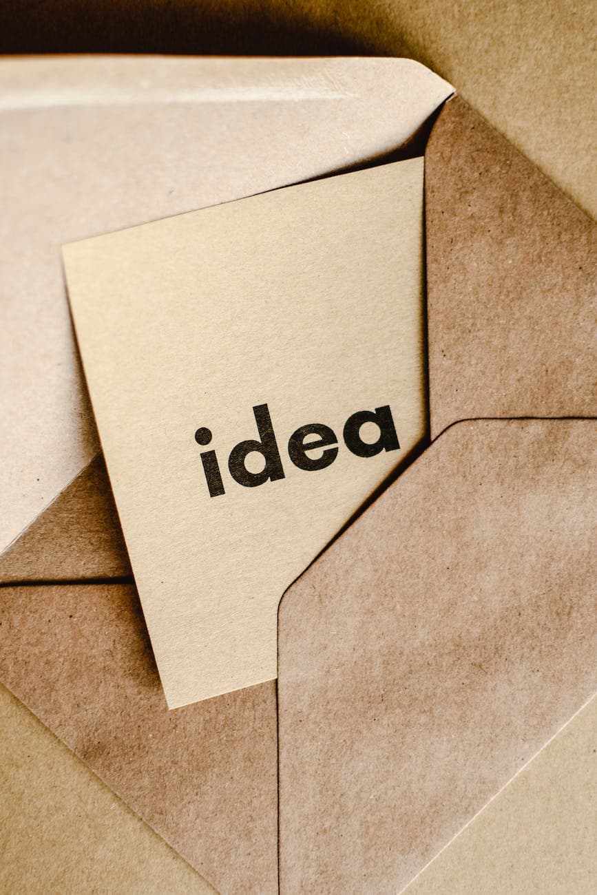 Idea notepad planning